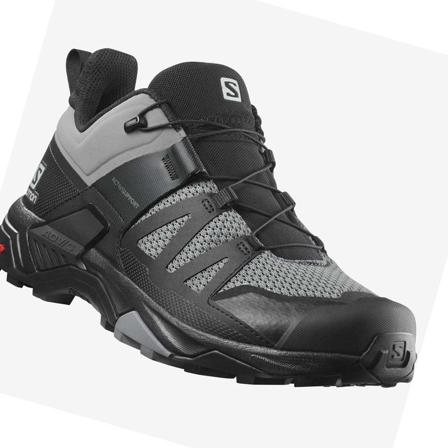 Salomon X ULTRA 4 Túracipő Férfi Szürke Fekete | HU 2066QMA